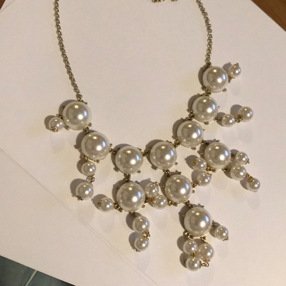 Pearl statement necklace